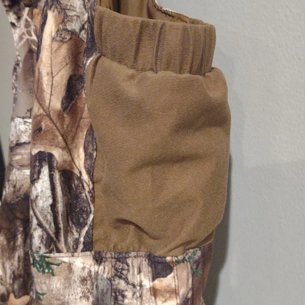 Lincoln‎ Outfitters Mens Medium Realtree Edge 2 Piece Camo Coat/Bib Overalls
